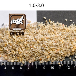 Кварцевый песок для пескоструя 1,0-3,0